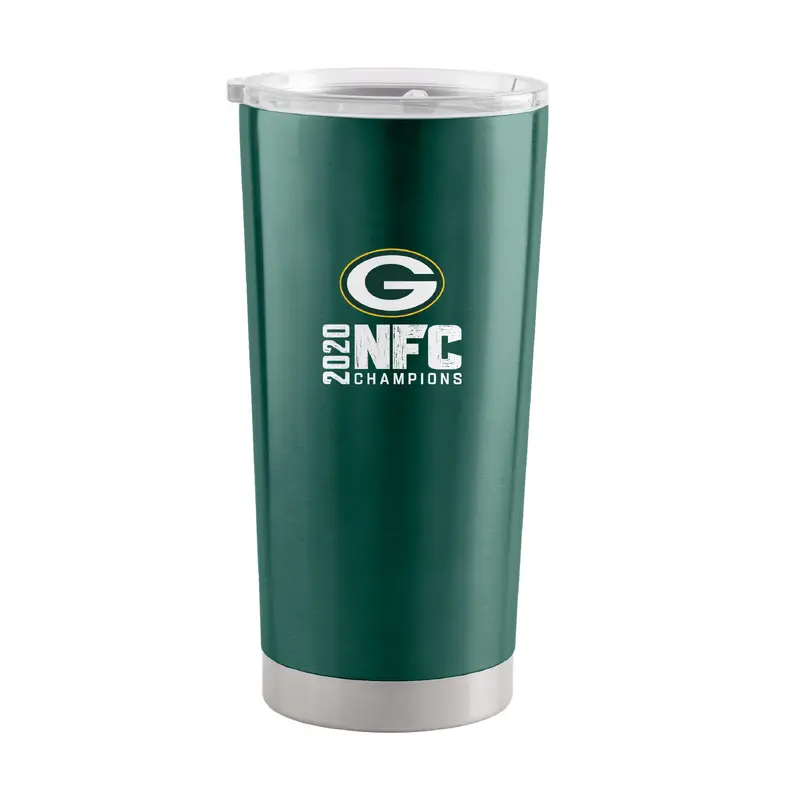 Green Bay Packers 2021 NFC Champs Logo 20oz Stainless Tumbler
