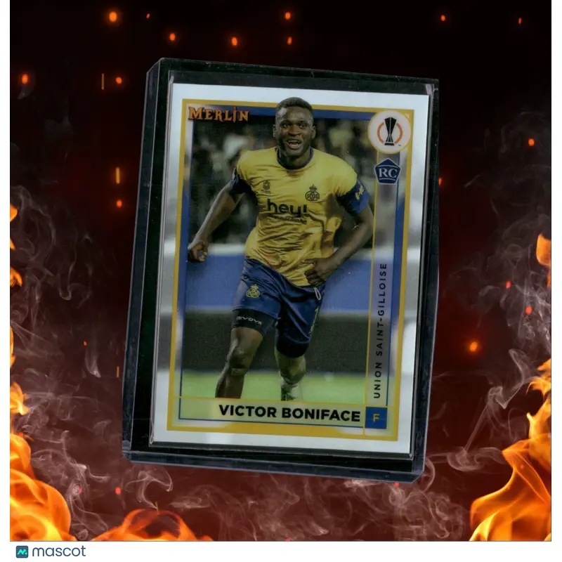 2022 Merlin Chrome UCC Victor Boniface Refractor Rookie #142