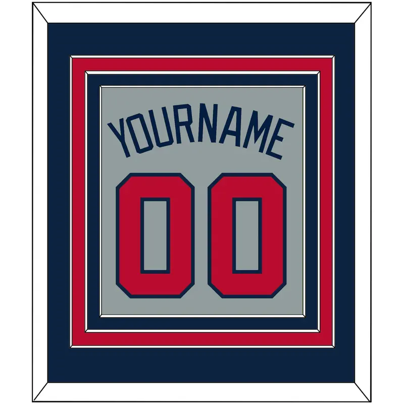 Atlanta Name & Number - Road Gray - Triple Mat 3