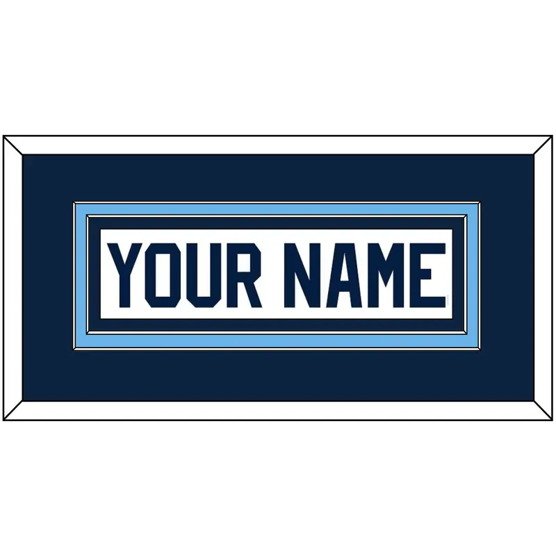 Maine Hockey Nameplate - Home White (1993-1994) - Double Mat 2