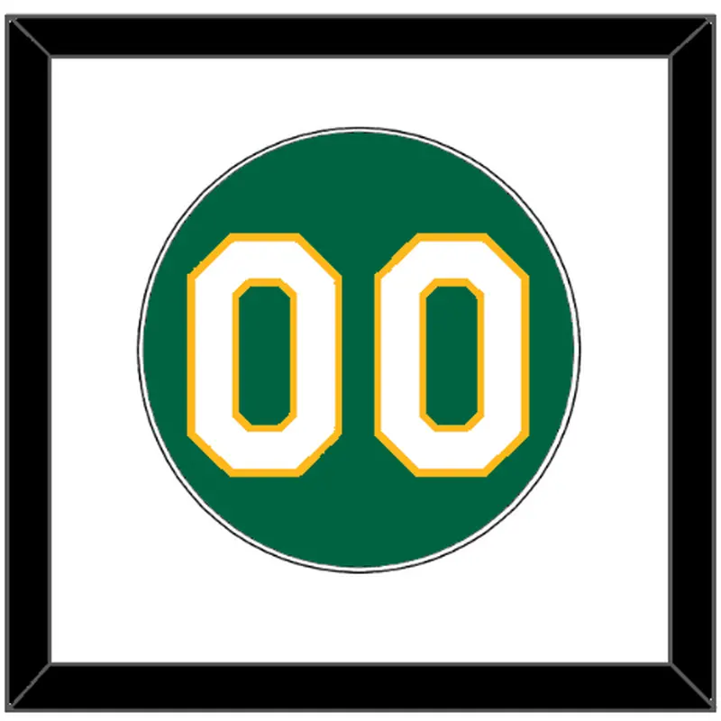 Oakland Number - Alternate Kelly Green - Single Mat 1