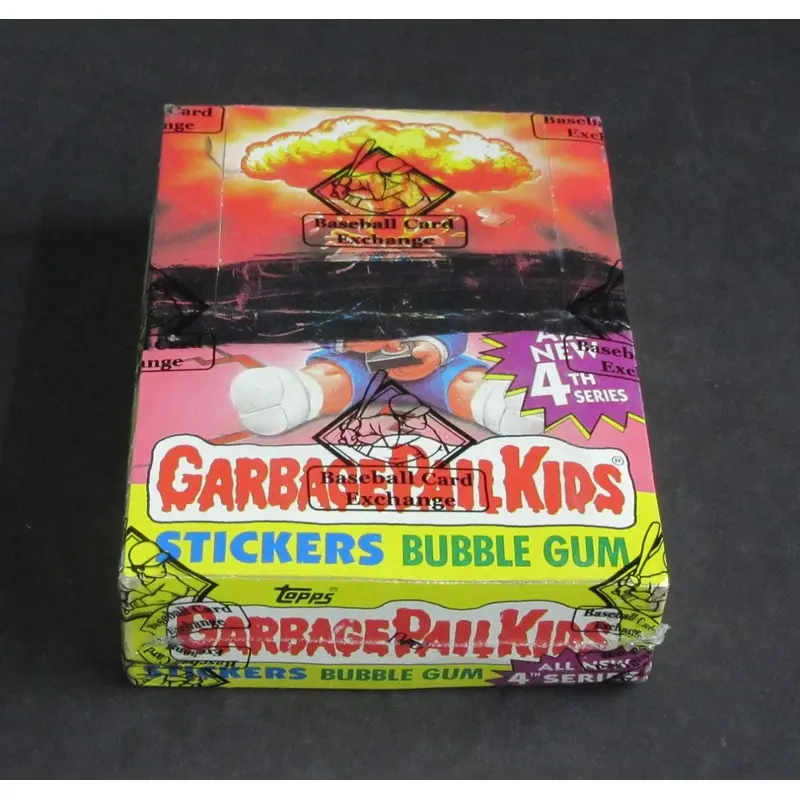 1986 Topps Garbage Pail Kids Series 4 Unopened Wax Box (w/ price) (X-Out) (White) (BBCE)