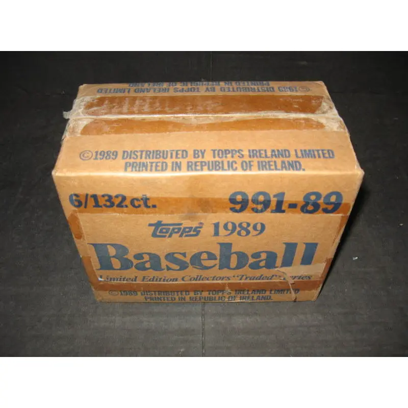 1989 Topps Baseball Traded Tiffany Factory Set Case (6 Sets)