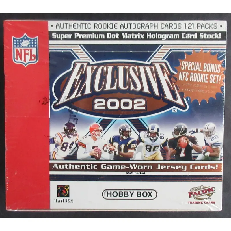 2002 Pacific Exclusive Football Box (Hobby) (20/6)