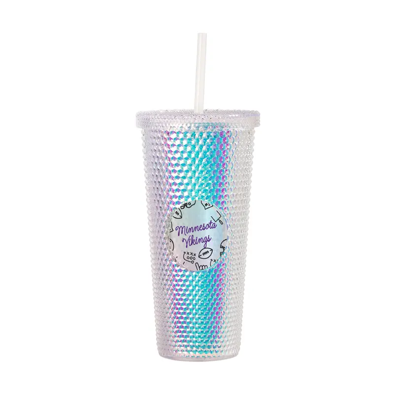 Minnesota Vikings 24oz Playmaker Iridescent Stud Tumbler