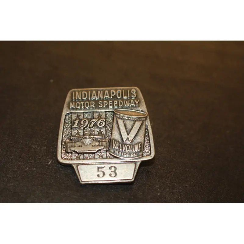 1976 Indy 500 Silver Pit Badge #53