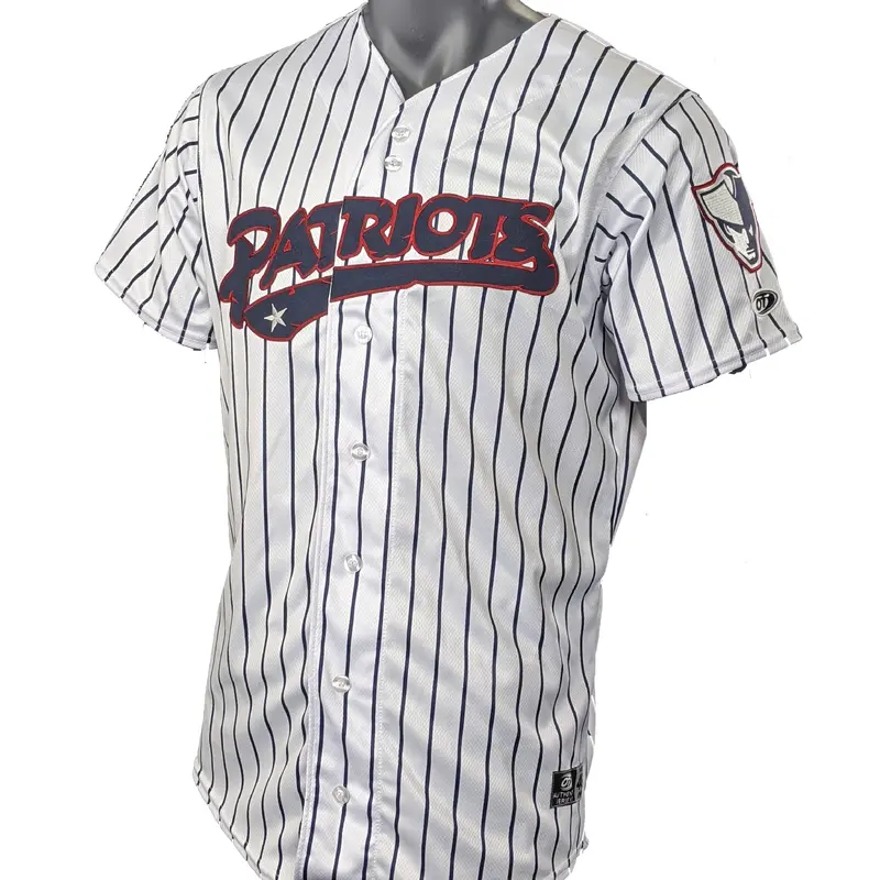 Somerset Patriots Official Onfield Authentic Cut Home Pinstripe Jersey