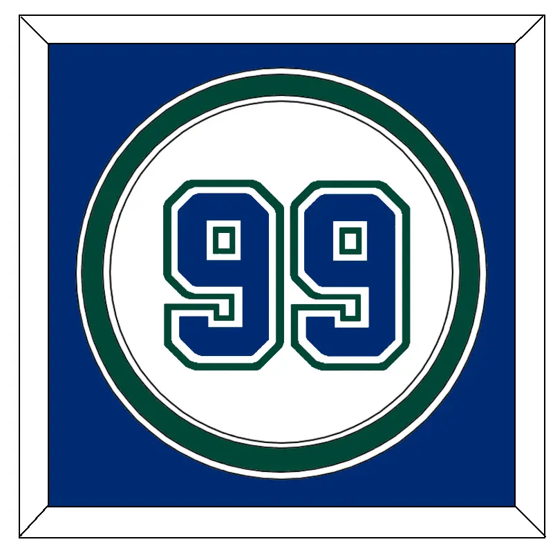 Tampa Bay Number - Alternate/Home White (2001-2007) - Double Mat 2
