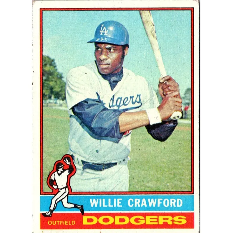 1976 Topps Willie Crawford #76
