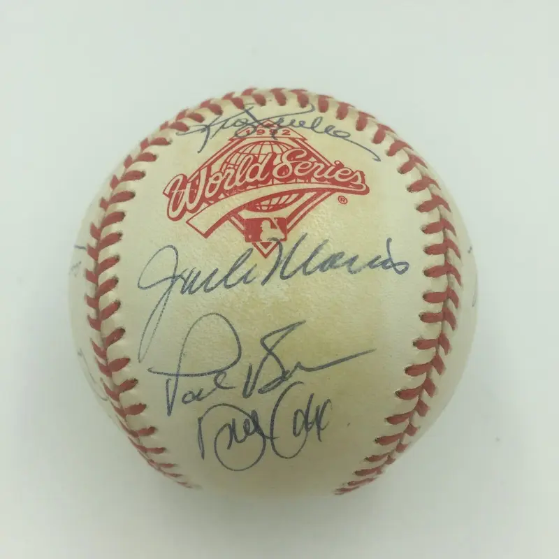 1992 Toronto Blue Jays World Series Champs Team Signed Baseball With JSA COA