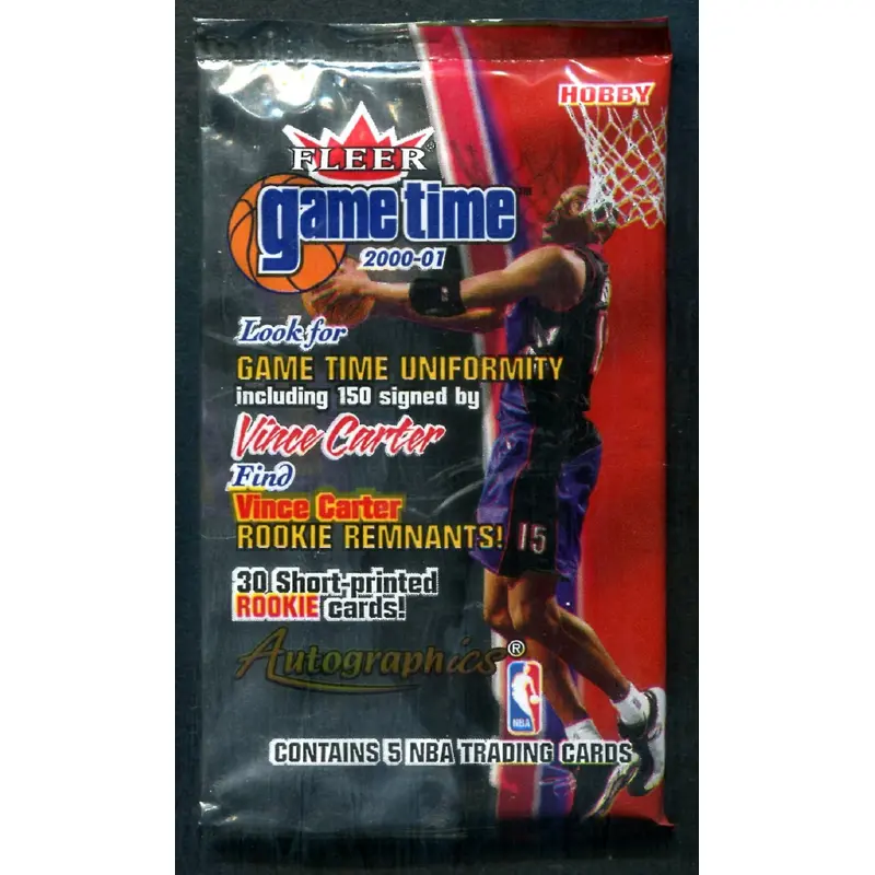 2000/01 Fleer Game Time Basketball Unopened Pack (Hobby) (5)