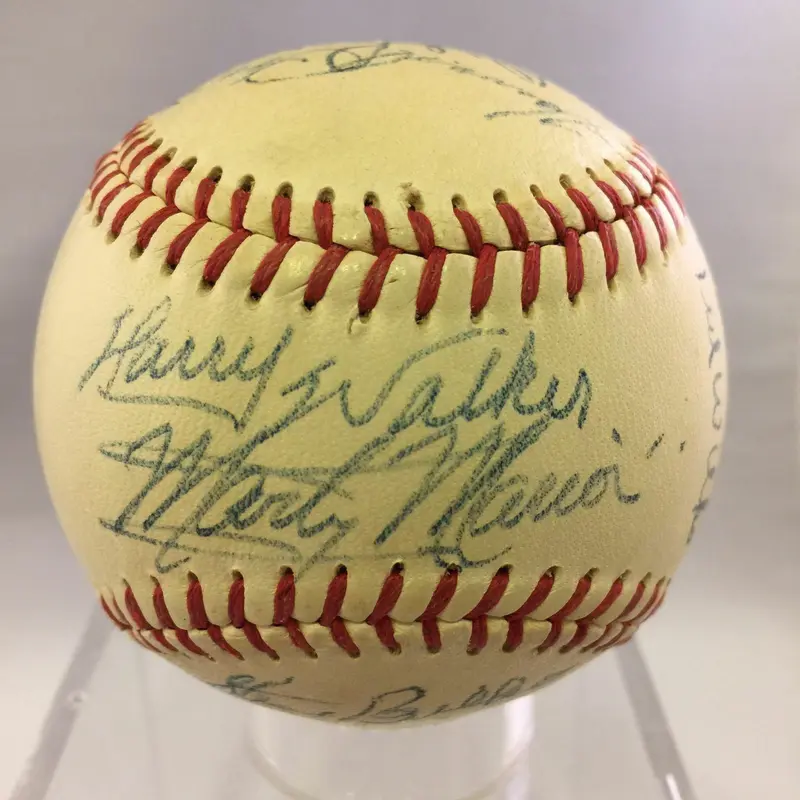 Beautiful 1950 St. Louis Cardinals Team Signed Baseball Stan Musial PSA DNA COA