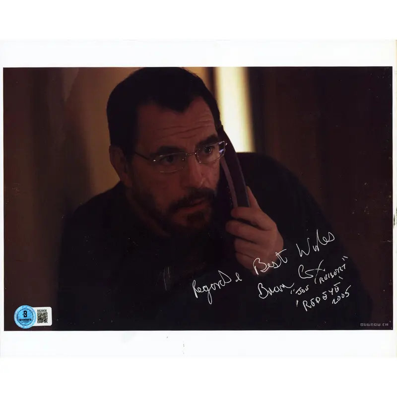 Brian Cox Red Eye "Regards & Best Wishes.. "  Signed 8.5x11 Photo BAS #BS20636