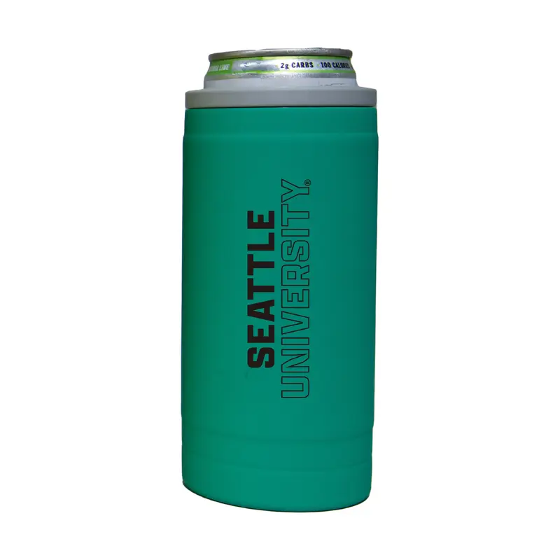 Seattle University 12oz Optic Stacked Soft Touch Slim Coolie