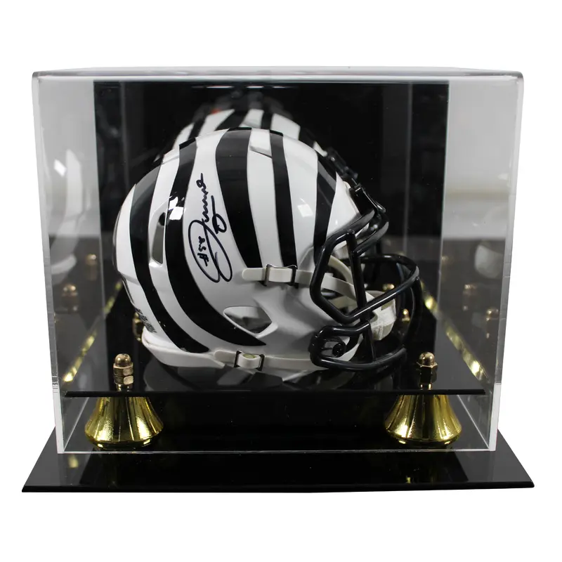 Bengals Joseph Ossai Signed 2022 On-Field Alt Speed Mini Helmet W/ Case BAS Wit