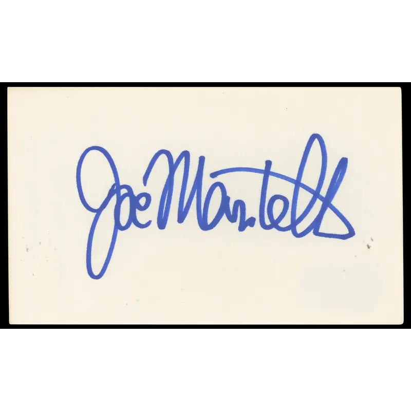 Joe Mantell Marty Authentic Signed 3x5 Index Card Autographed BAS #BN33245