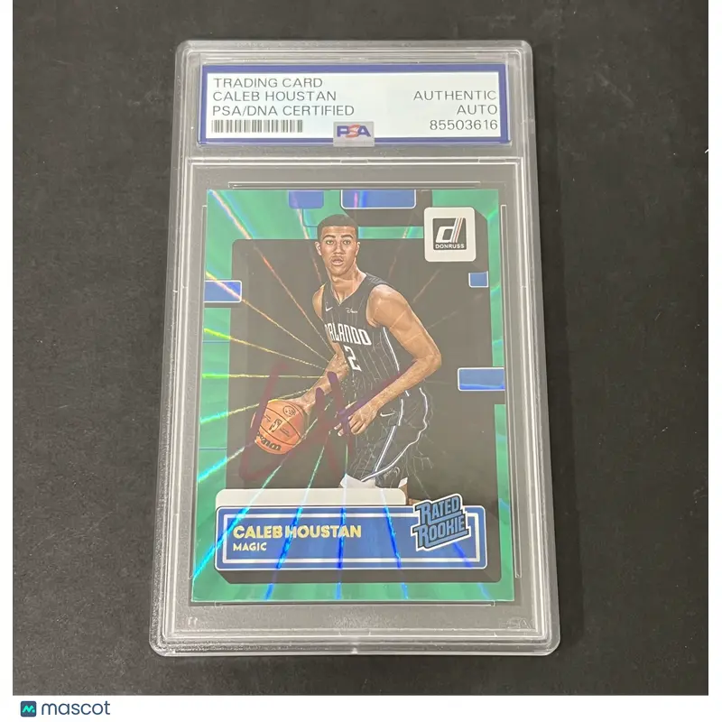 2014 Panini Donruss Green Pulsar #232 Caleb Houstan signed card PSA Magic