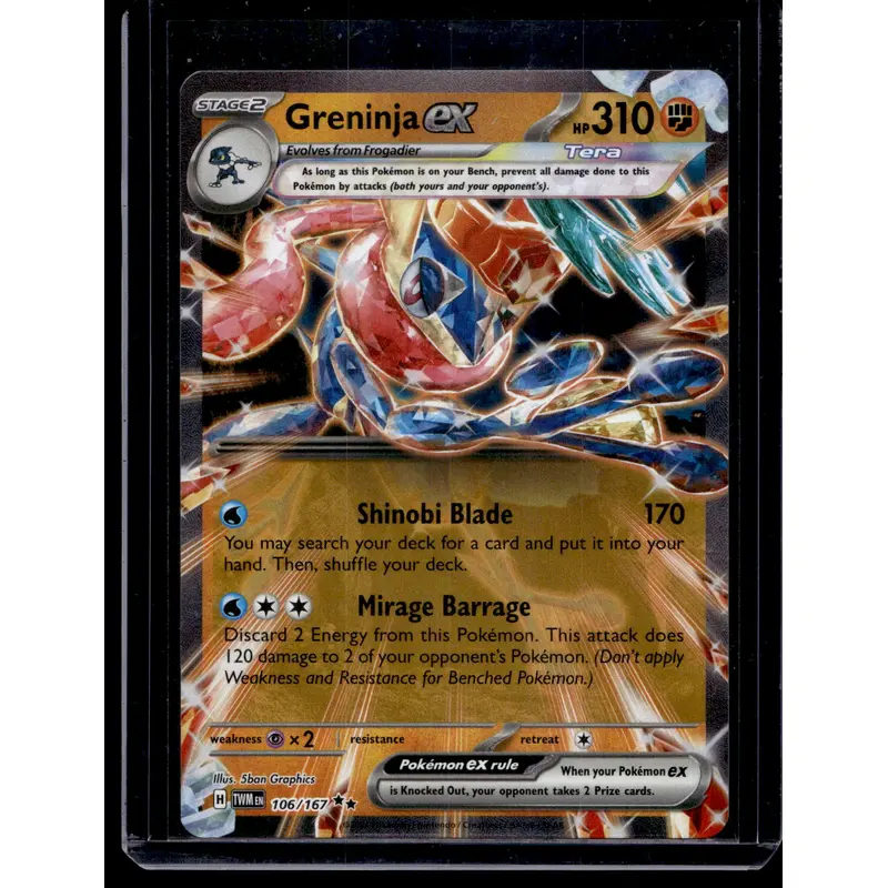 2024 Pokemon - Scarlet & Violet - Twilight Masquerade - Greninja ex #106