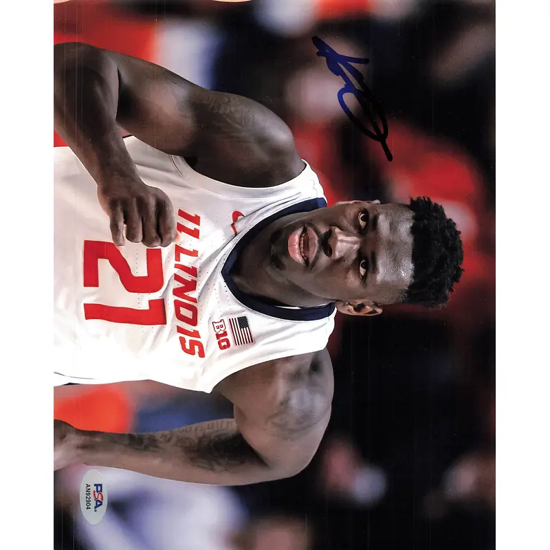 KOFI COCKBURN Signed 8x10 Photograph PSA/DNA Autographed Illinois Fighting Illini