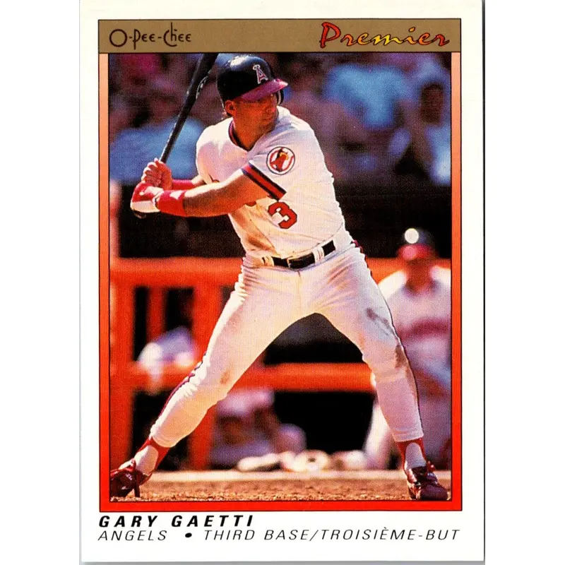 1991 O-Pee-Chee Premier Gary Gaetti #47
