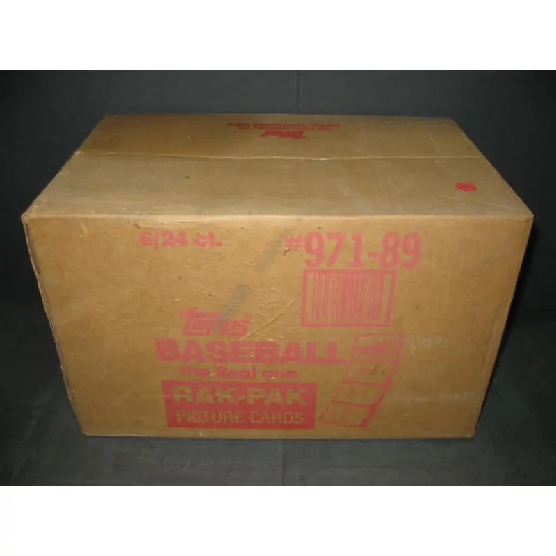 1989 Topps Baseball Rack Pack Case (6 Box) (Authenticate)