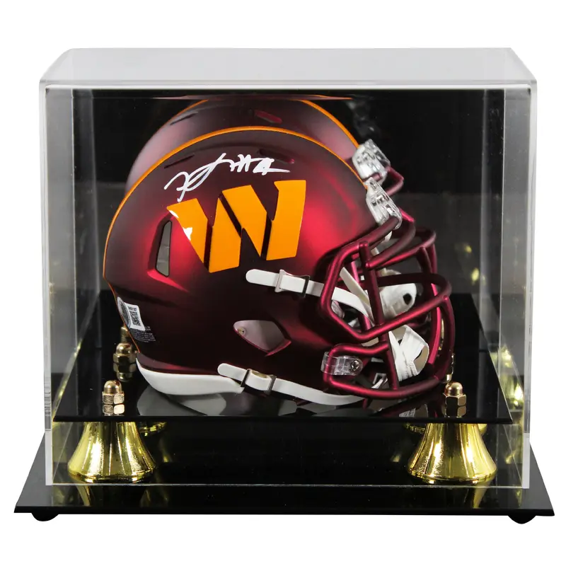 Commanders Frankie Luvu Authentic Signed Speed Mini Helmet W/ Case BAS Witnessed