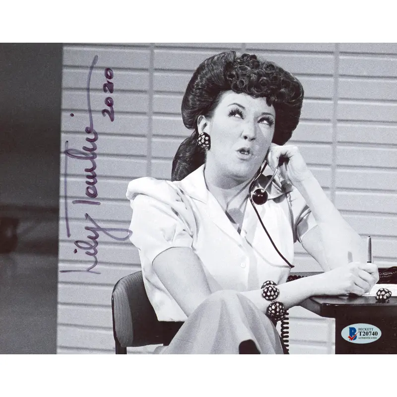 Lily Tomlin Rowan & Martin's Laugh-In Authentic Signed 8x10 Photo BAS #T20740