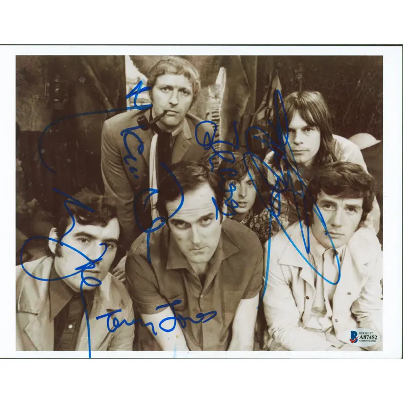 Monty Python (5) Cleese, Idle, Palin, Gilliam & Jones Signed 8.5x11 Photo BAS