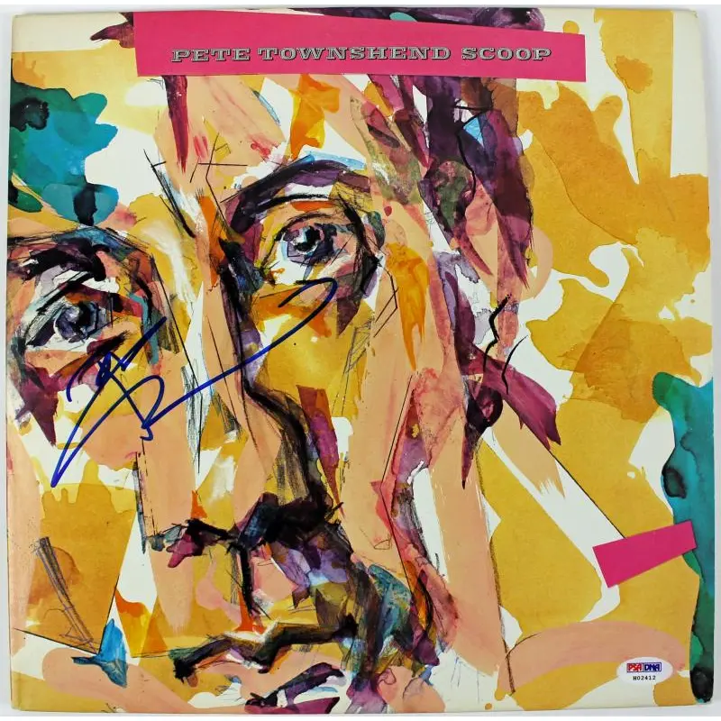 Pete Townshend Scoop Signed Album Cover W/ Vinyl Autographed PSA/DNA #H02412