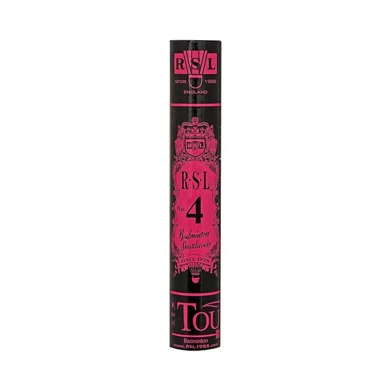 RSL Tourney No. 4 Badminton Shuttlecock Speed: 76 & 77 | Color: Pink Kibi Sports
