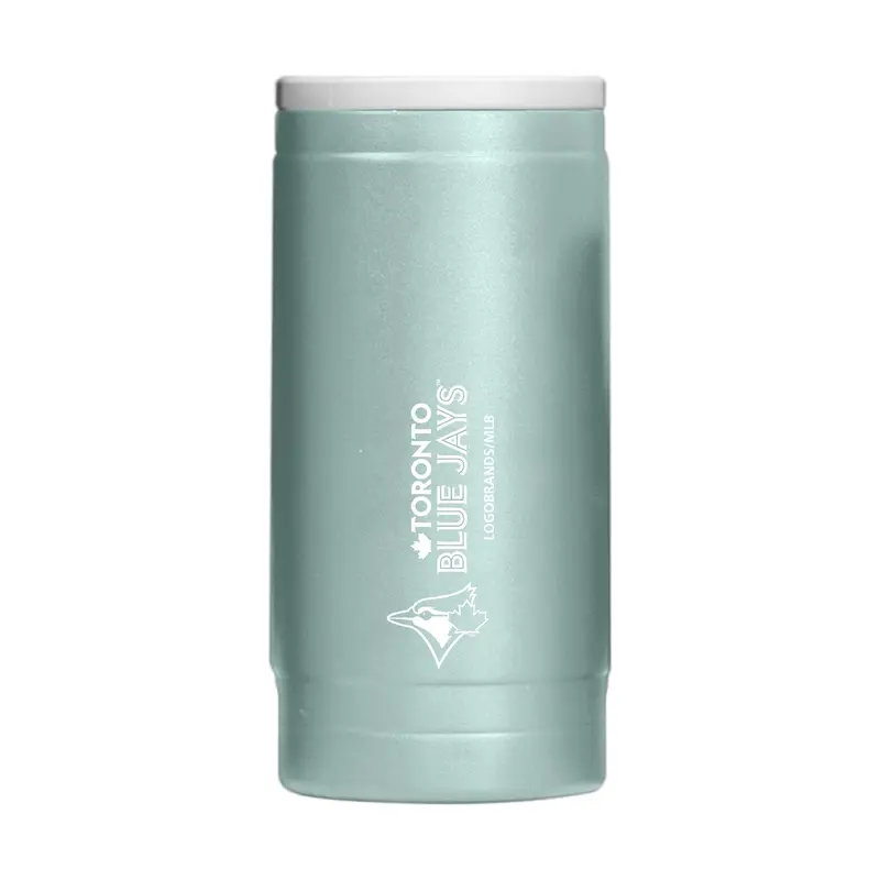 Toronto Blue Jays Vertical Powder Coat Slim Can Coolie