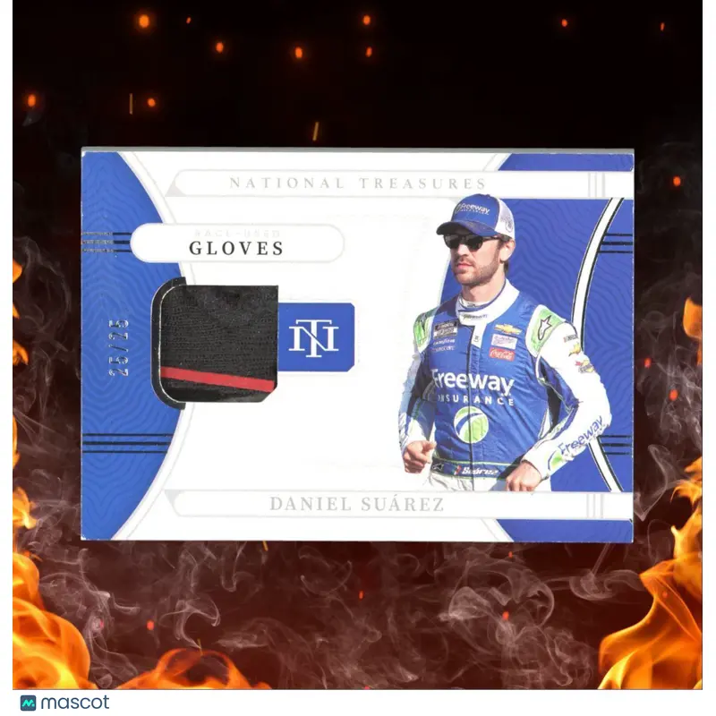 2022 Panini National Treasures Daniel Suarez Race-Used Gloves 25/25 #RUF-DS