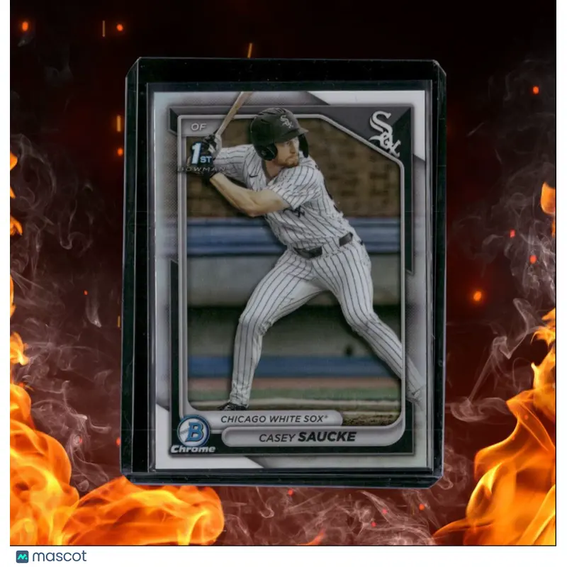 2024 Bowman Chrome Casey Saucke 1st Prospect Refractor #BDC-135