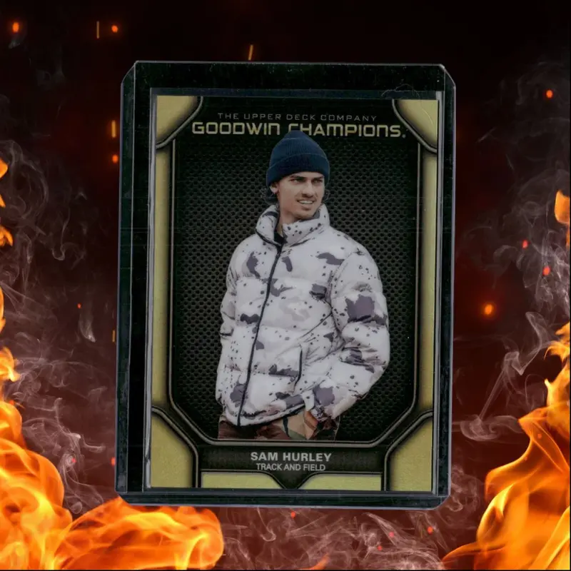 2024 Upper Deck Goodwin Champions Sam Hurley Portraits Black and Gold 11/50 #P59