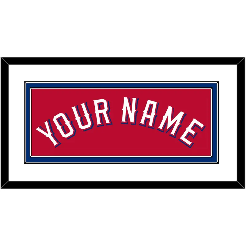 Texas Name - Alternate Red (2020-2022) - Double Mat 1