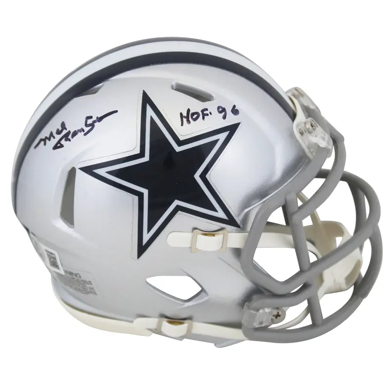 Cowboys Mel Renfro "HOF 96" Authentic Signed Speed Mini Helmet BAS Witnessed