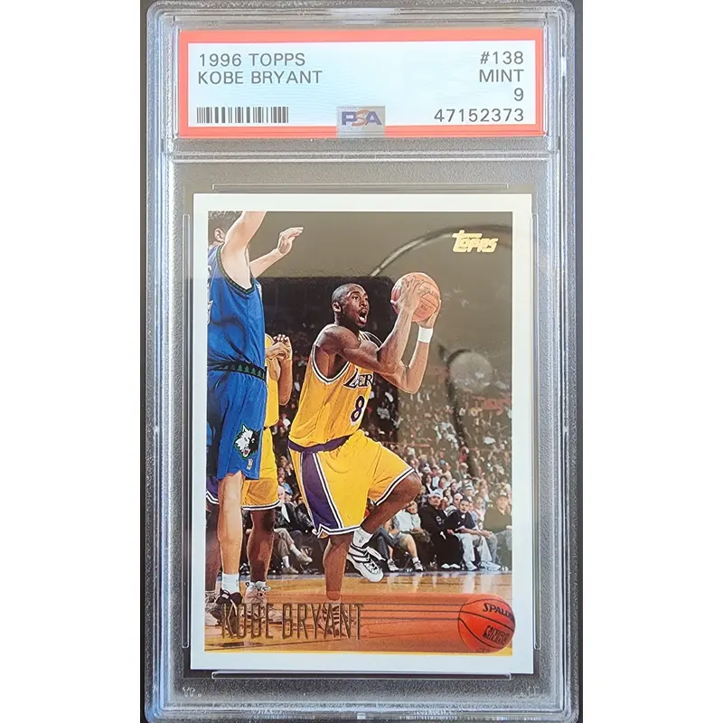 Kobe Bryant 1996 Topps #138 PSA 9 Mint