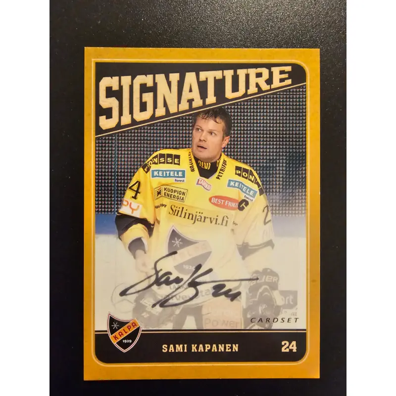 2013-14 Cardset Signature - Sami Kapanen /128