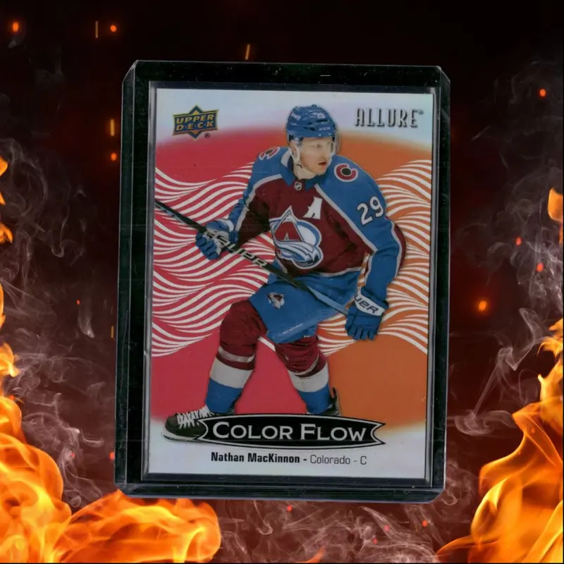 2024-25 Upper Deck Allure Nathan MacKinnon Color Flow Red - Orange #CFL-39