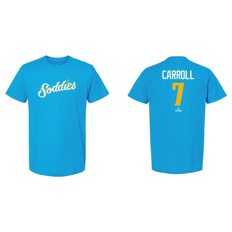 Amarillo Sod Poodles Blue Corbin Carroll Tee