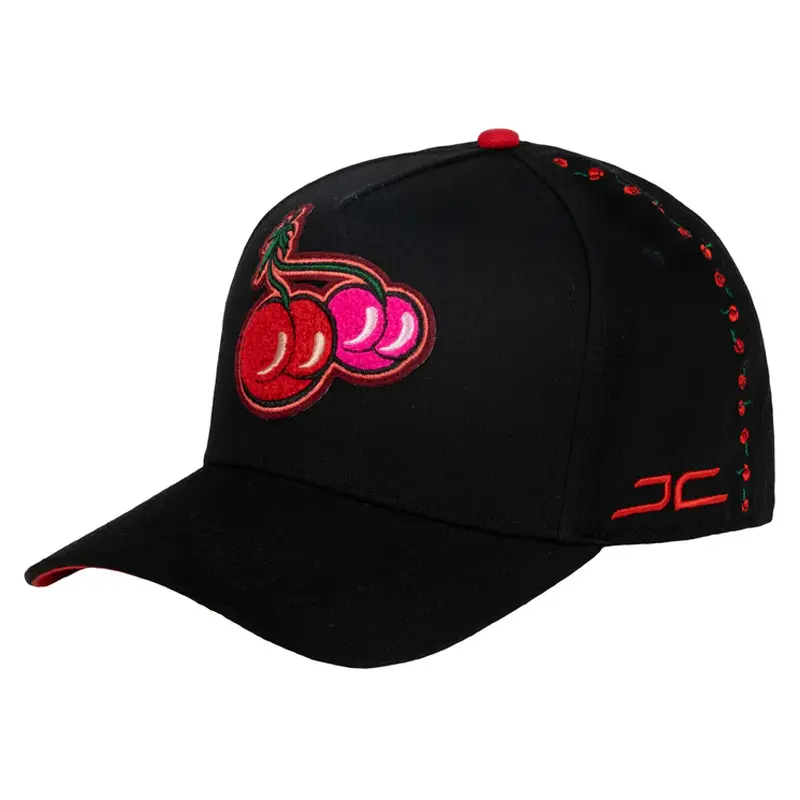 JC HATS Gabito Ballesteros BLACK SNAPBACK HAT CHERRY BLACK 1917 CHERRYBLK