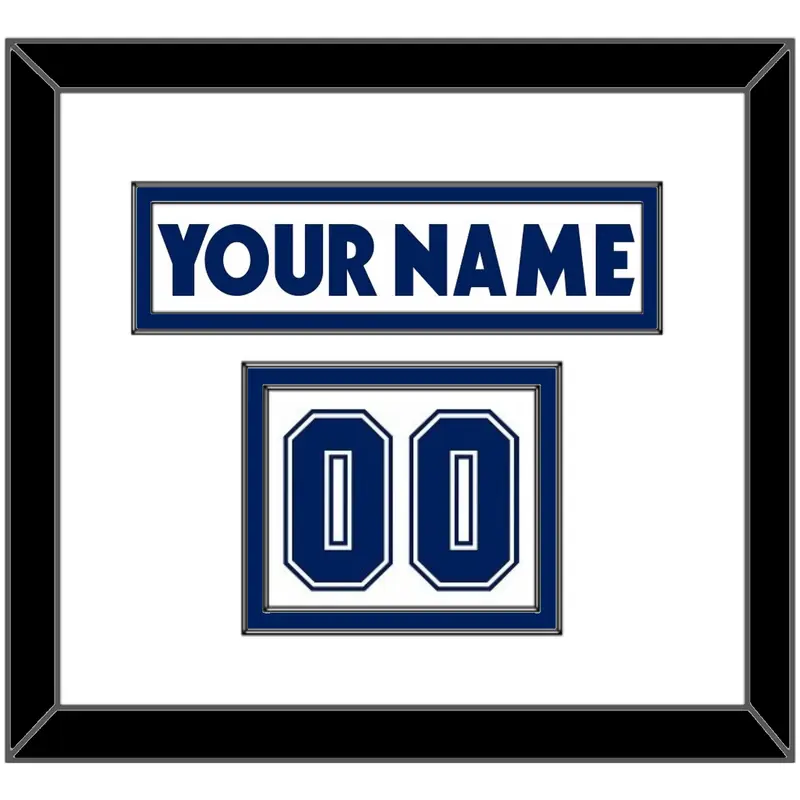 Toronto Nameplate & Number (Shoulder) - Road White (2007-2010) - Double Mat 1