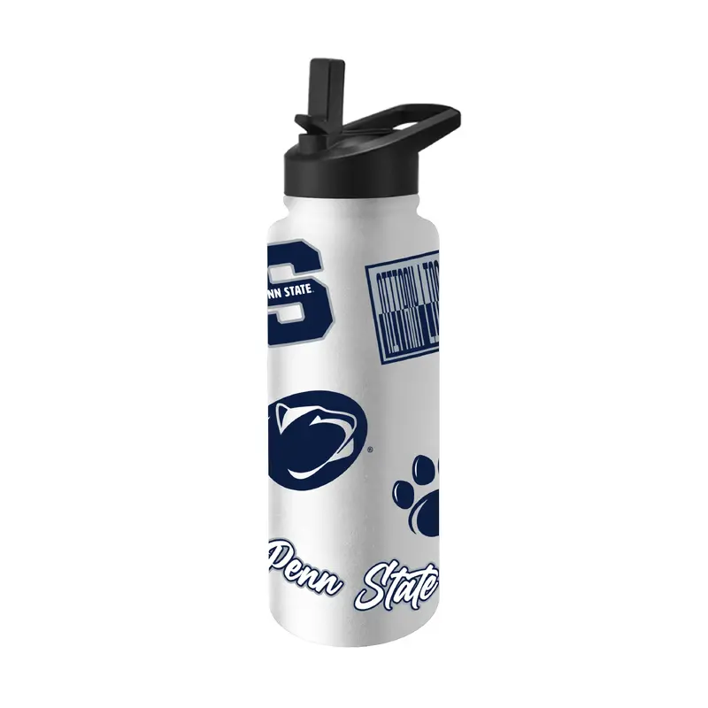Penn State 34oz White Dreamweave Quencher Bottle