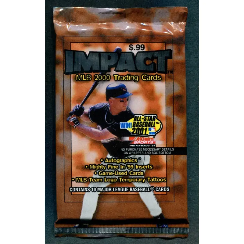 2000 Skybox Impact Baseball Unopened Pack (Retail)