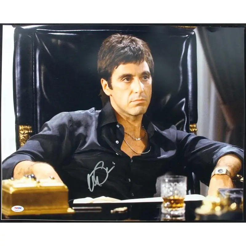Al Pacino Scarface Signed Authentic 16X20 Photo Graded Perfect 10! PSA #4A98721
