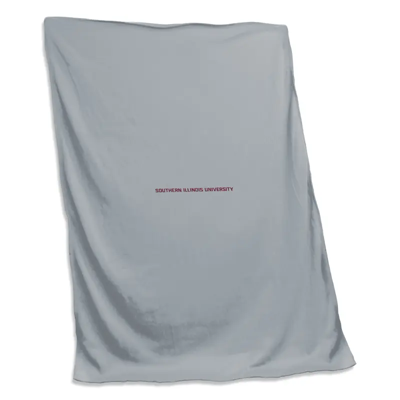 Souther Illinois Gray Screened Sweatshirt Blanket