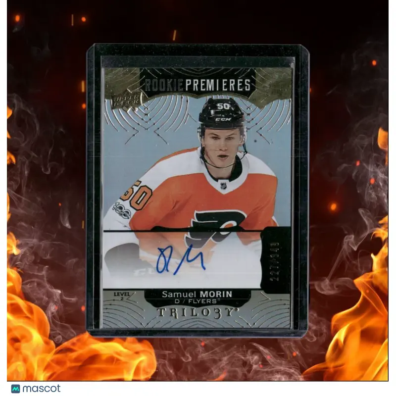 2017-18 Upper Deck Trilogy Samuel Morin Premieres Level 2 Rookie Auto 227/349