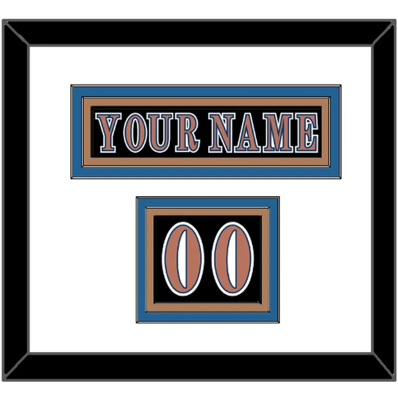 Washington Nameplate & Number (Shoulder) - Road Black (1997-2007) - Triple Mat 1
