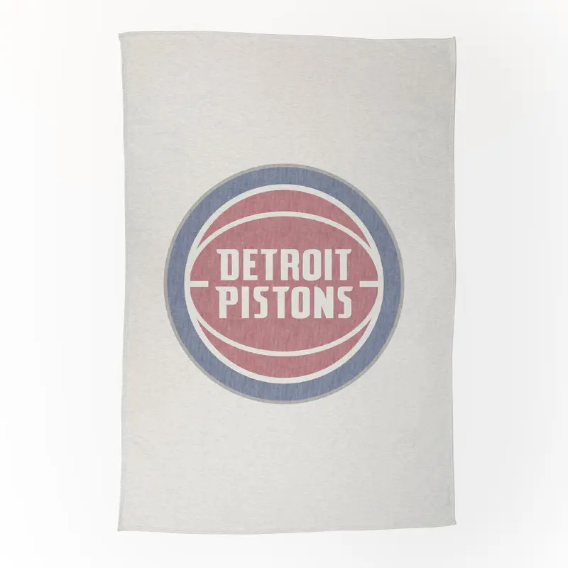 Detroit Pistons Oversized Logo Sublimated Sweatshirt Blanket