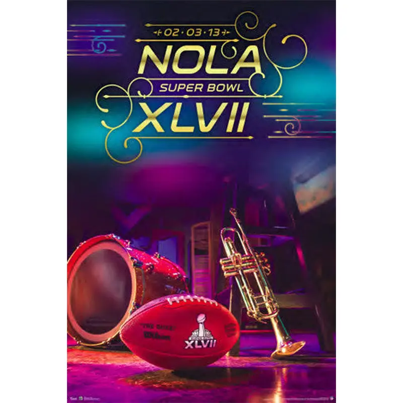 Super Bowl XLVII (New Orleans 2013) Official Event Poster - Trends International